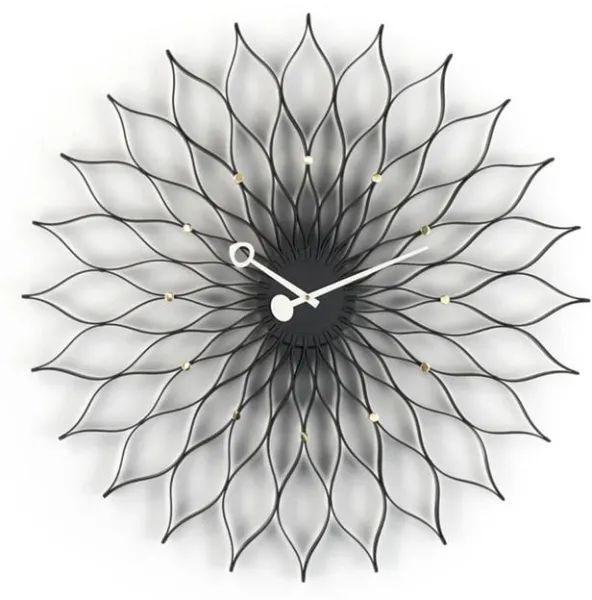 Vitra Sunflower Clock Ur Sort/Messing